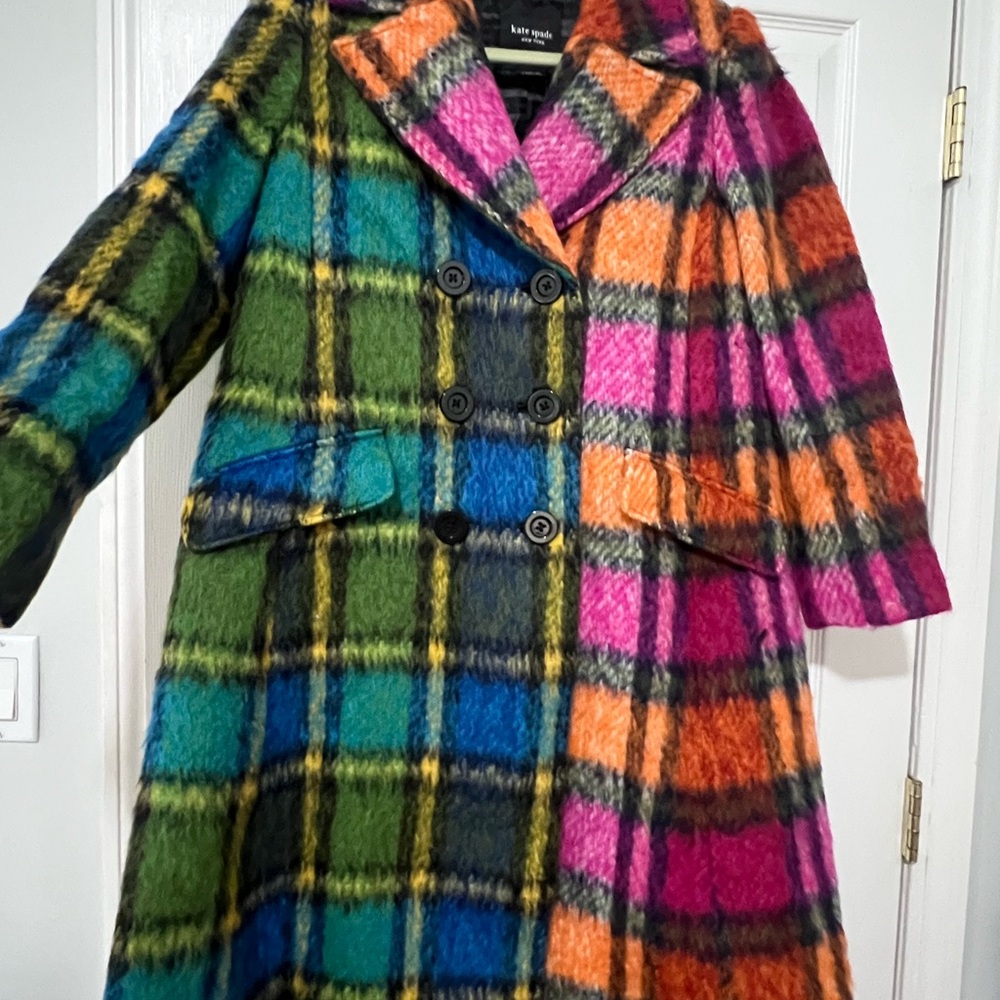 Kate Spade Red and Pink Teddy Jacket - Picture 3 of 4